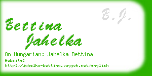 bettina jahelka business card